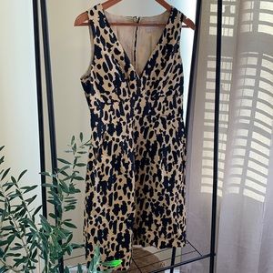 Michael Kors animal print midi dress